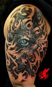Amazing cat tattoo